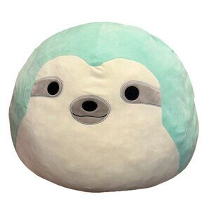2022 Squishmallow Aqua The Sloth Plush 20” Light Blue